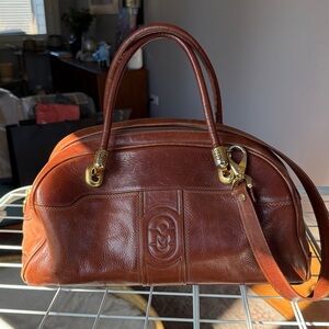 Vintage Marino Orlandi Italian Cognac Lux Leather Purse